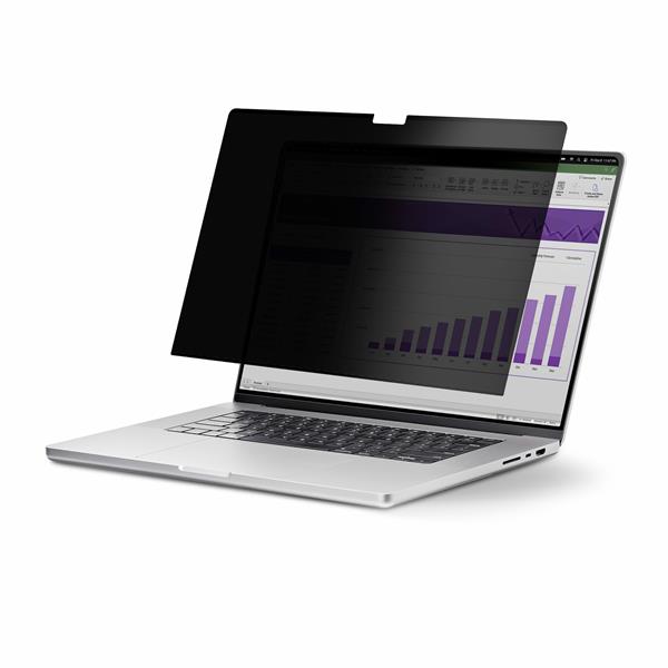 StarTech.com 17-inch 16:10 Touch Privacy Screen, Anti-Glare Blue Light Filter, Laptop Monitor Screen Protector, +/- 30 Deg. View Angle, Flip-Up - Filtro privacy notebook (orizzontale) - rimovibile - adesivo, linguette per cerniere, cerniere a libro - 17" - nero