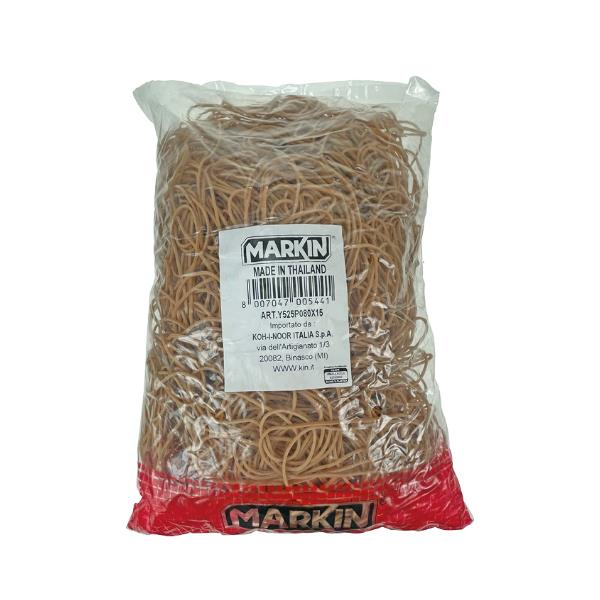 Elastici - diametro 6 cm - 1 kg - caucciù - avana - Markin