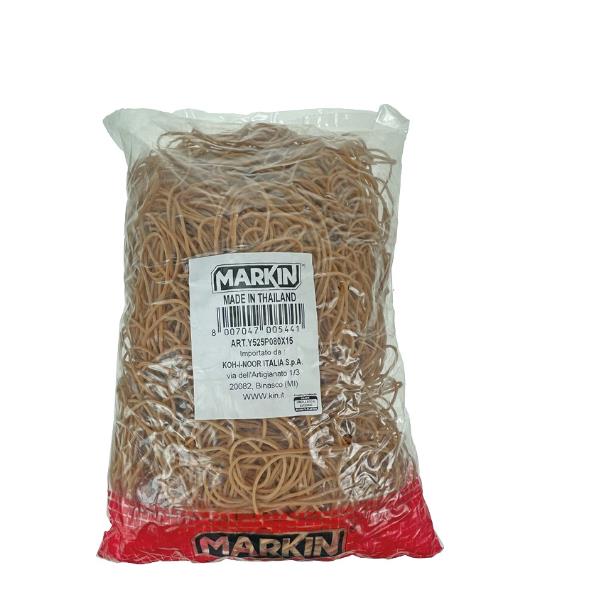 Elastici - diametro 7 cm - 1 kg - caucciù - avana - Markin