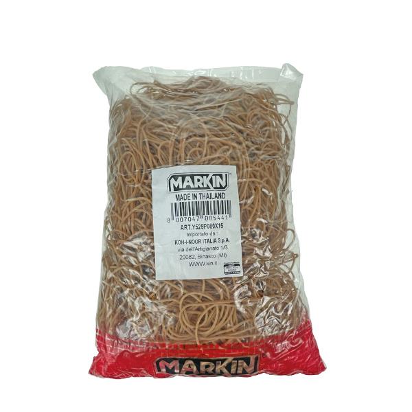Elastici - diametro 8 cm - 1 kg - caucciù - avana - Markin