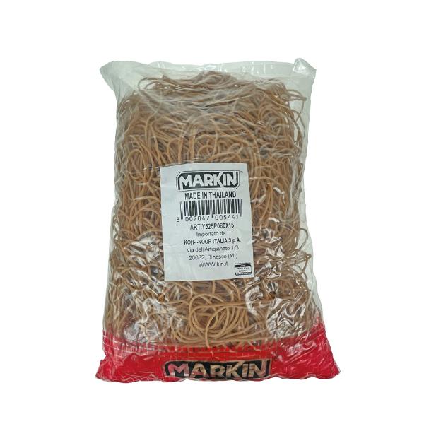 Elastici - diametro 2 cm - 1 kg - caucciù - avana - Markin