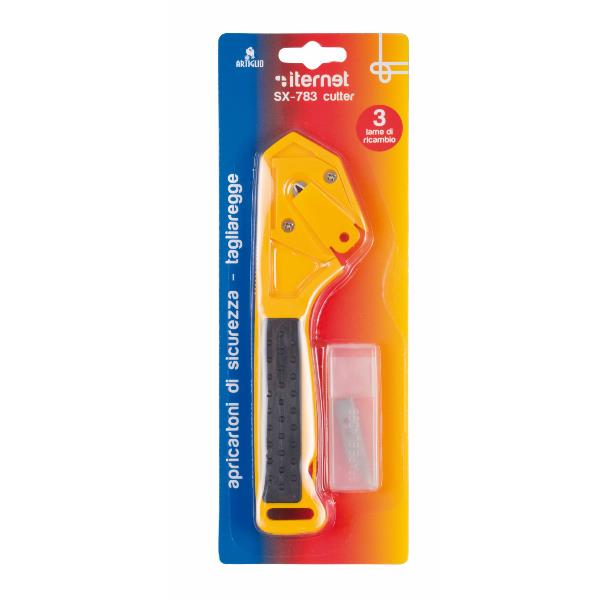 Cutter apricartoni SX 783 - 3 lame di ricambio incluse - Artiglio