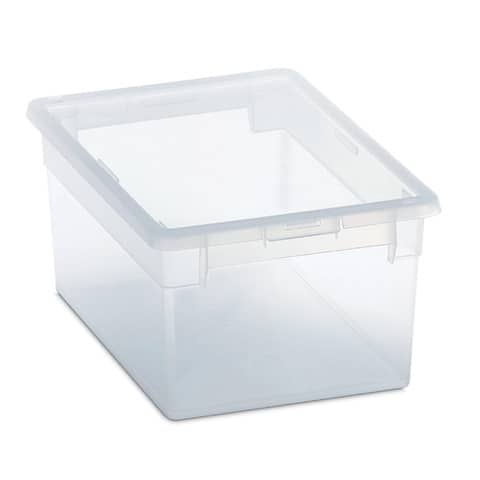 Contenitore multiuso Light Box M/2 - 19,5x28x13,2 cm - 6 L - plastica -  trasparente - Terry