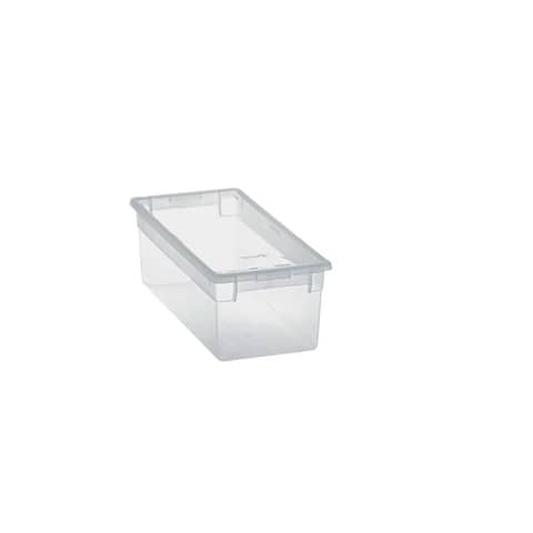 Contenitore multiuso Light Box S - 17,8x39,6x13,2 cm - 7 L - plastica - trasparente - Terry