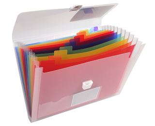 Classificatore Crystal - 13 tasche - PP - 33x25 cm - Exacompta