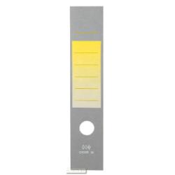 Copridorso CDR S - carta autoadesiva - 7 x 34,5 cm - giallo - Sei Rota - conf. 10 pezzi
