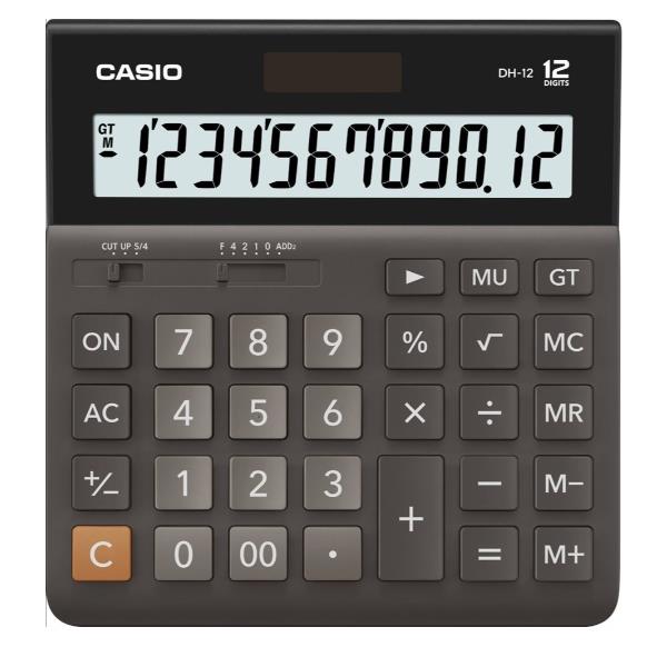 Calcolatrice da tavolo DH-12BK - 12 cifre - nero - Casio