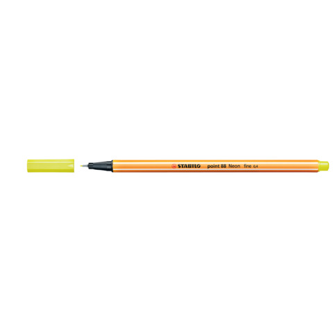 Fineliner Point 88 - tratto 0,4 mm - giallo neon 024 - Stabilo