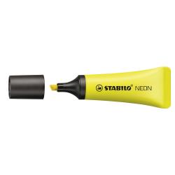 Evidenziatore stabilo Neon - punta a scalpello - tratto da 2,0-5,0mm - colore giallo  - Stabilo