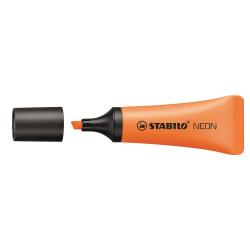 Evidenziatore stabilo Neon - punta a scalpello - tratto da 2,0-5,0mm - colore arancio  - Stabilo