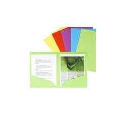 Cartelline a doppia tasca Rock's - 220 gr -A4 -  cartoncino lustré - mix 5 colori - Exacompta - conf. 25 pezzi