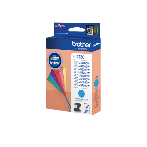 Brother - Cartuccia - Ciano - LC223C- 550 pag