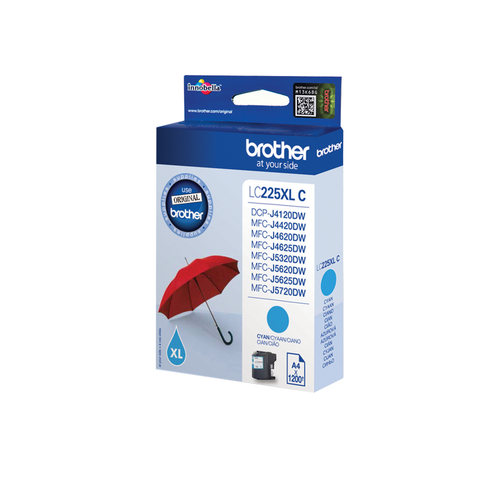 Brother - Cartuccia - Ciano - LC225XLC - 1200 pag