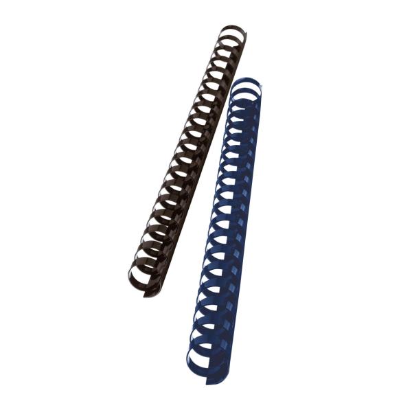 Dorsi spirale - 21 anelli - 10 mm - nero - GBC - conf. 100 pezzi