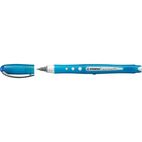 Roller con cappuccio Worker Colorful - punta 0,5mm - blu  - Stabilo
