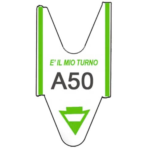 Rotolo da 2000 ticket per elimina code - verde - Printex - conf. 5 rotoli