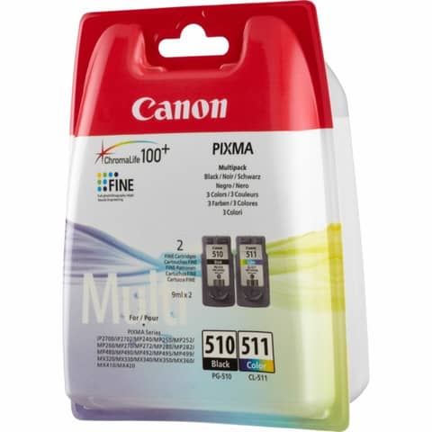 Canon - Confezione Serbatoio inchiostro - C/M/Y/K - 2970B010 - C/M/Y 244 pag / K 240 pag