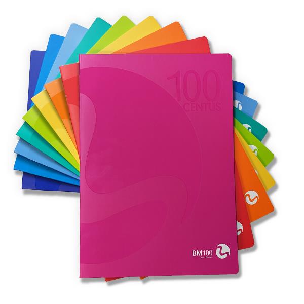 =0101034 maxiquaderno a4 100gr 36fg+2 1rigo centus color cop.250gr bm