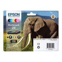 Epson - Multipack Cartuccia ink - 24 - C/M/Y/C CH/M CH/K - C13T24284012 - C/M/Y 4,6ml - K/ C CH/M CH 5,1ml -