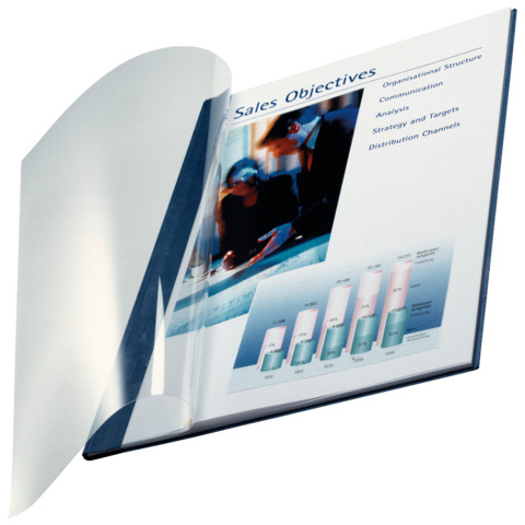 Copertine Impressbind - flessibile - 7 mm - blu - Leitz - scatola 10 pezzi