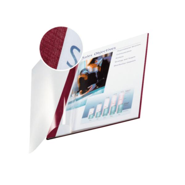 Copertine Impressbind - flessibile -14 mm - bordeaux - Leitz - scatola 10 pezzi