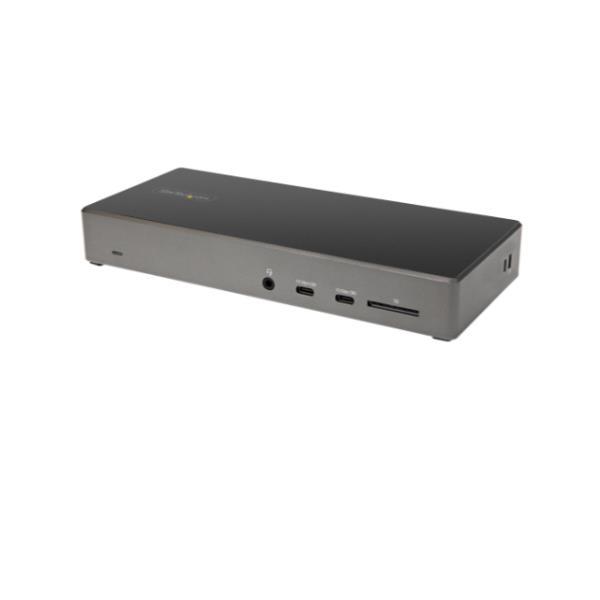 StarTech.com Dock USB type C - Docking station USB C con triplo monitor 4K - 100W Power Delivery - DP 1.4 Alt Mode & DSC, 2x DisplayPort 1.4/HDMI 2.0 - 6xUSB (2x 10Gbps) - Windows/Chrome (DK31C2DHSPDUE) - Docking station - USB-C - HDMI, 2 x DP - GigE - 100 Watt