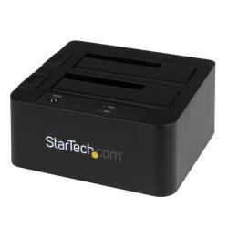 StarTech.com Dual-Bay USB 3.0 eSATA to SATA Hard Drive Docking Station, USB Hard Drive Dock, External 2.53.5 SATA IIIIII, SSDHDD Docking Station, Hot-Swap Hard Drive Bays - Top-Loading - Storage controller - 2.5", 3.5" - SATA 6Gb/s - eSATA 6Gb/s, USB 3.0 - nero - per P/N: SVA12M5NA