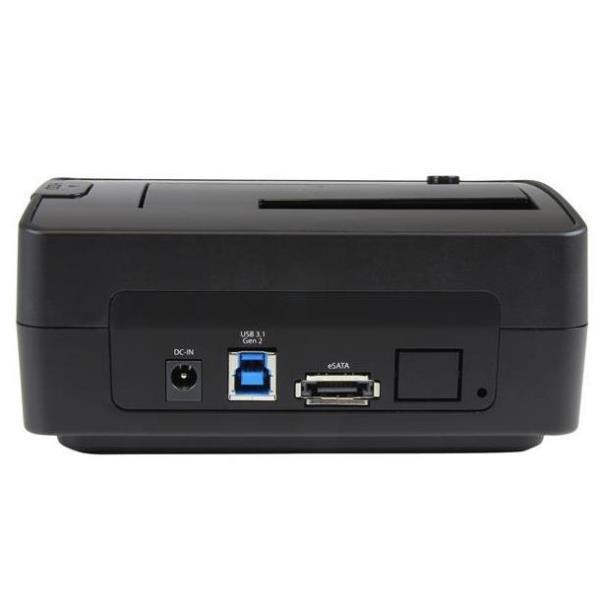 StarTech.com Docking Station per Hard Disk a Singolo Slot - Dock USB 3.1 (10 Gbps) per Hard Drive HDD/SSD - Dock Station per Disco Rigido Esterno SATA III da 2,5/3,5ʺ con Carica dallʼAlto, HDD, SSD, Serial ATA III, 2.5,3.5ʺ, 6 TB, USB 3.2 Gen 2 (3.1 Gen 2) Type micro-B, Nero