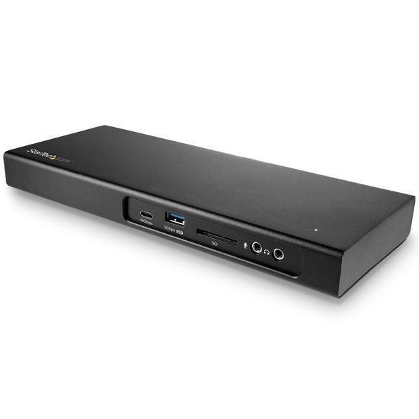 StarTech.com Dock Thunderbolt 3 per doppio Monitor 4K 60Hz - Lettore SD e Slot PCIe M.2 - 3x USB - 85W PD - Docking station - Thunderbolt 3 - DP, Thunderbolt - GigE - Compatibile TAA - per P/N: ARMBARDUO, ARMBARDUOV, ARMDUAL, ARMDUAL30, ARMDUALV, ARMSLIMDUO