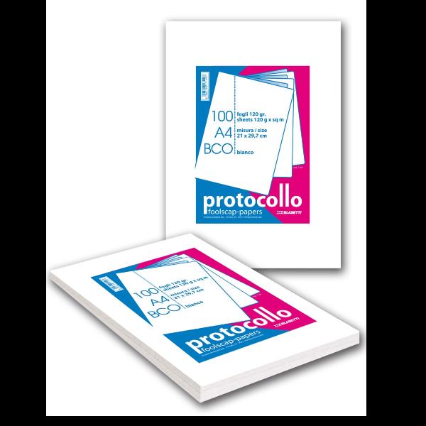 Blasetti PROTOCOLLO - Foglio protocollo - A4 - 100 fogli / 200 pagine - neutro