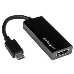 StarTech.com USB C to HDMI Adapter - USB 3.1 Type C Converter - 4K 30Hz UHD - Adattatore video - 24 pin USB-C maschio a HDMI femmina - 14.7 cm - nero - supporta 4K 30 Hz (3840 x 2160) - per P/N: BNDTB10GI, BNDTB210GSFP, BNDTB410GSFP, BNDTB4M2E1, BNDTBUSB3142, TB3DK2DPM2