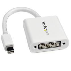 StarTech.com Adattatore da Mini DisplayPort a DVI Single-Link 1080p - Convertitore Attivo da Mini DisplayPort a DVI-D - Dongle mDP o Thunderbolt 1/2 Mac/PC a DVI per Monitor e Display - Bianco (MDP2DVIW) - Adattatore DVI - Mini DisplayPort (M) a DVI-I (F) - 17 cm - bianco