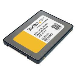 StarTech.com Box esterno adattatore da SATA a Mini SATA per SSD da 2,5" - Convertitore SATA to mSATA - Mini PCIe SATA (SAT2MSAT25) - Box esterno - 2.5" - 1 Canale - SATA - argento - per P/N: BRACKET125PT, BRACKET125PTP, BRACKET425F, SATERASER4, SATSASDUPE11, SU2DUPERA11