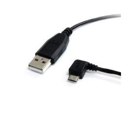 StarTech.com Cavo USB A - Micro B ad angolo sinistro da 1,8m - nero - Cavo USB - USB (M) a Micro-USB Tipo B (M) - USB 2.0 - 1.8 m - connettore 90°, connettore angolato a sinistra - nero - per P/N: USB2PCARBK, USB2PCARBKS, USBEXTAA10BK, USBEXTAA6BK, USBLT2PCARW, USBUB2PCARB