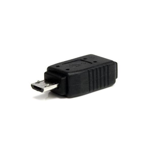 StarTech.com Adattatore Micro USB a Mini USB 2.0 M/F -  1x Micro USB-B Maschio - 1x Mini USB-B Femmina - Nero (UUSBMUSBMF) - Adattatore USB - Micro-USB Tipo B (M) a mini-USB Type B (F) - nero - per P/N: USB2HABM1M, USB2HABM50CM, USB2PCARBK, USB2PCARBKS, USBLT2PCARW, USBUB2PCARB