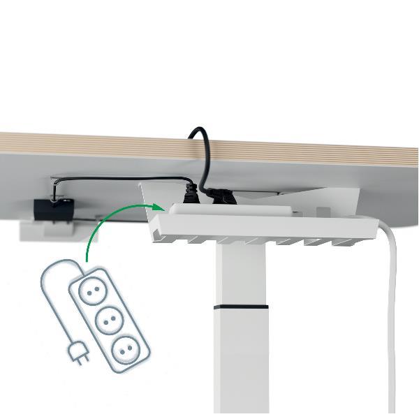 Scrivania Compatta Elettrica Sit-Stand - fissa - 80 x 60 x 65-130 cm - bianco - Leitz
