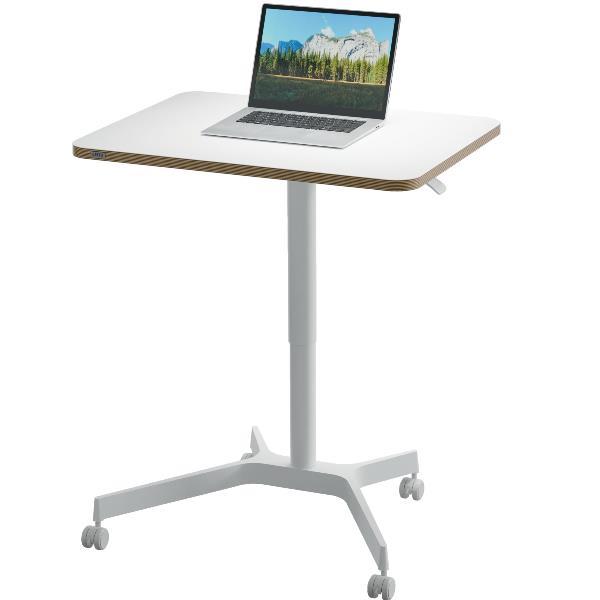 Scrivania Compatta pneumatica Sit-Stand - mobile - 80 x 60 x 75-114 cm - bianco - Leitz