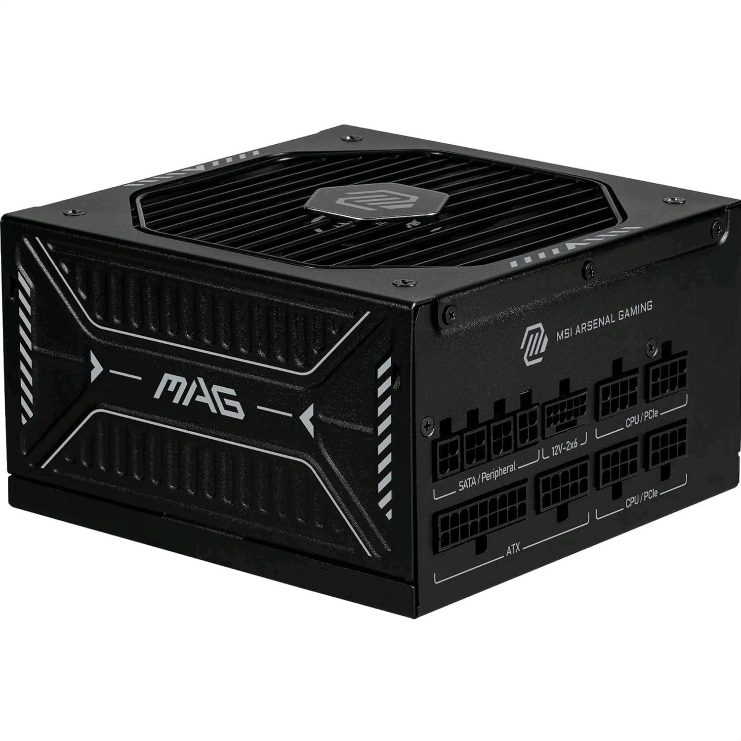 MSI MAG A850GLS PCIE5, 850 W, 100 - 240 V, 1870 W, 47 - 63 Hz, Attivo, 90%