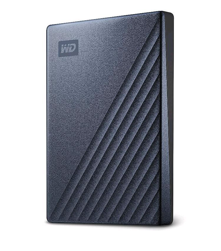 WD My Passport Ultra WDBC3C0020BBL - HDD - crittografato - 2 TB - esterno (portatile) - USB 3.0 (USB-C connettore) - 256 bit AES - blu